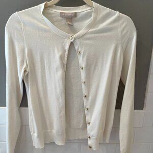 Banana Republic Women's Lightweight White Cardigan | S